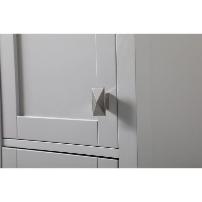 Elegant Lighting Adian 16" Bathroom Storage Cabinet, Grey