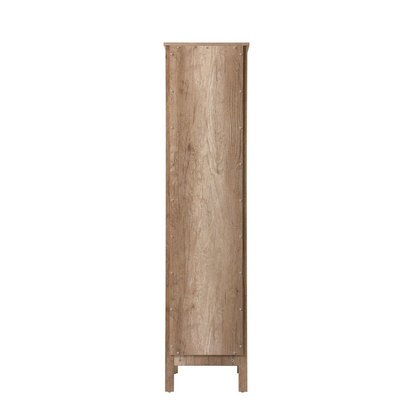 Elegant Lighting Adian 16" Bathroom Storage Cabinet, Natural Oak