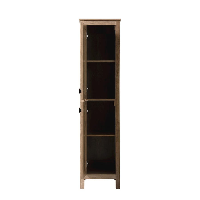 Elegant Lighting Adian 16" Bathroom Storage Cabinet, Natural Oak