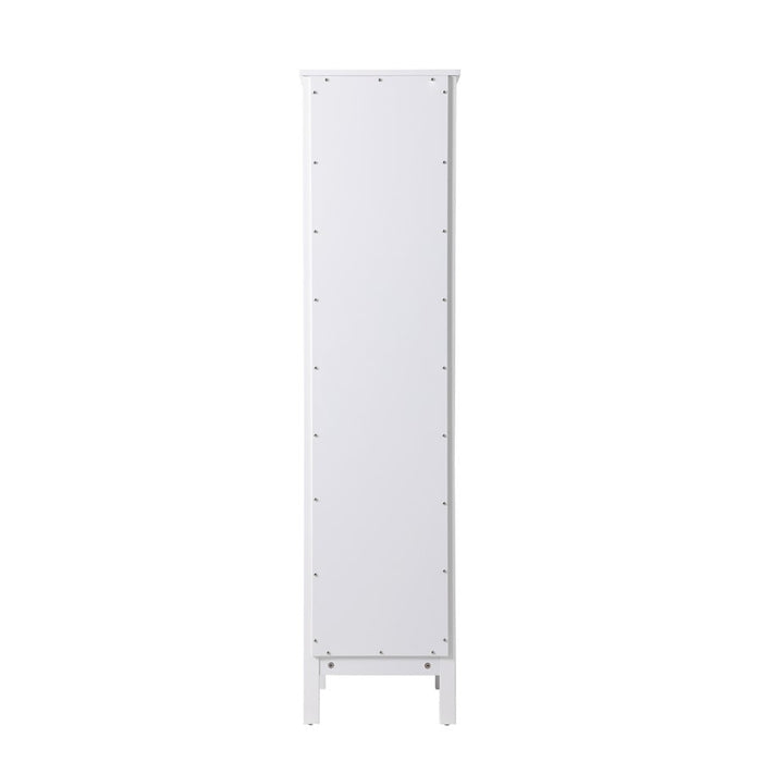 Elegant Lighting Adian 16" Bathroom Storage Cabinet, White