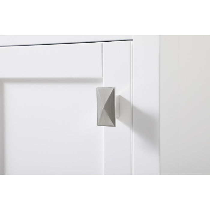 Elegant Lighting Adian 16" Bathroom Storage Cabinet, White