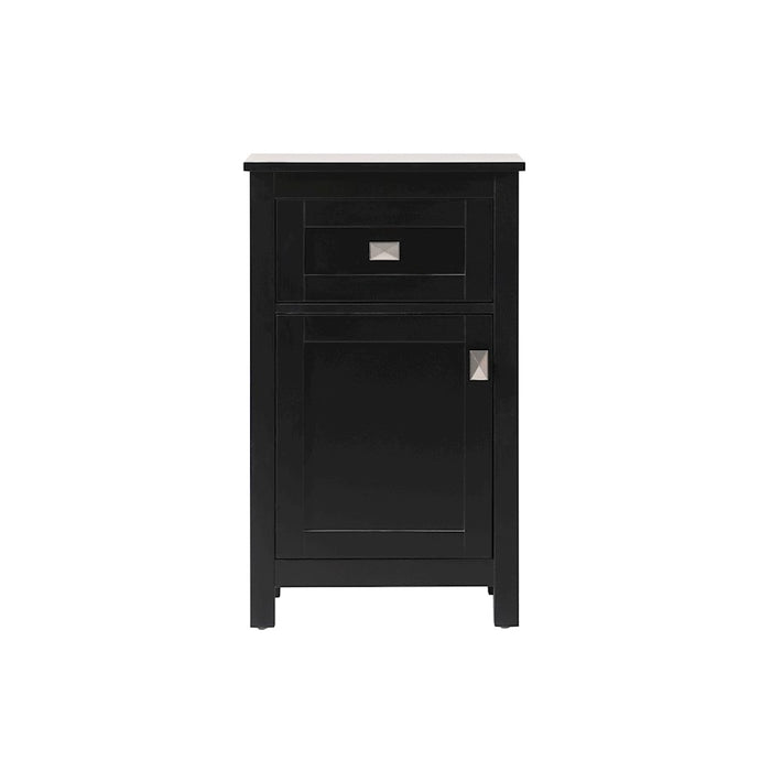 Elegant Lighting Adian 18" Bathroom Storage Cabinet, Black - SC011830BK