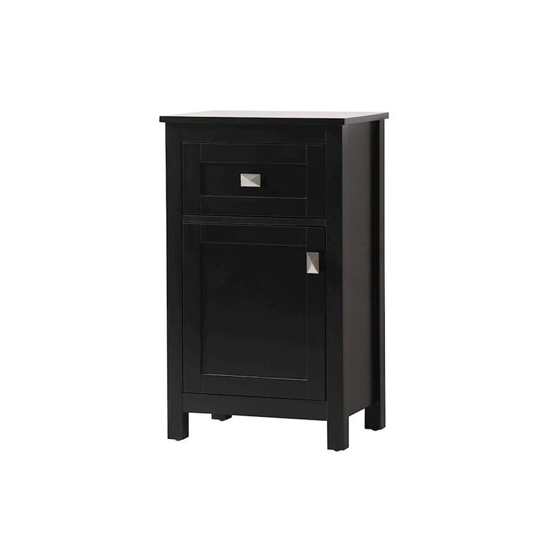 Elegant Lighting Adian 18" Bathroom Storage Cabinet, Black