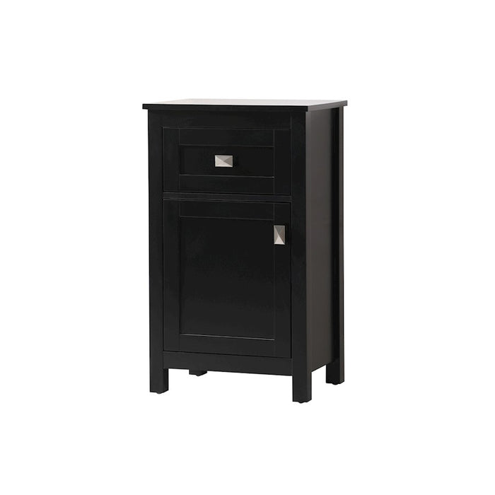Elegant Lighting Adian 18" Bathroom Storage Cabinet, Black