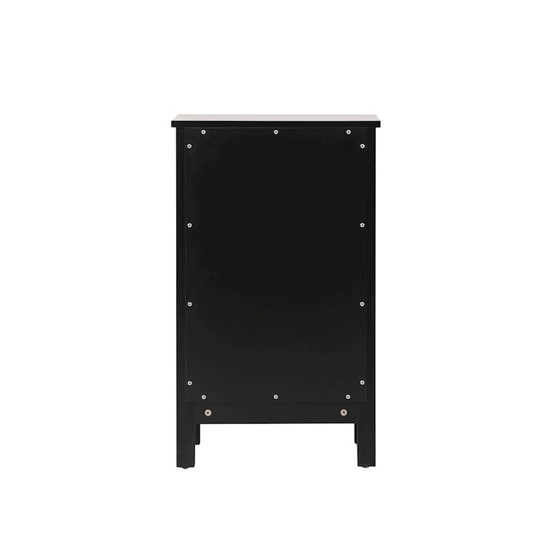 Elegant Lighting Adian 18" Bathroom Storage Cabinet, Black
