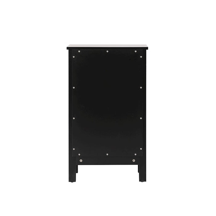 Elegant Lighting Adian 18" Bathroom Storage Cabinet, Black