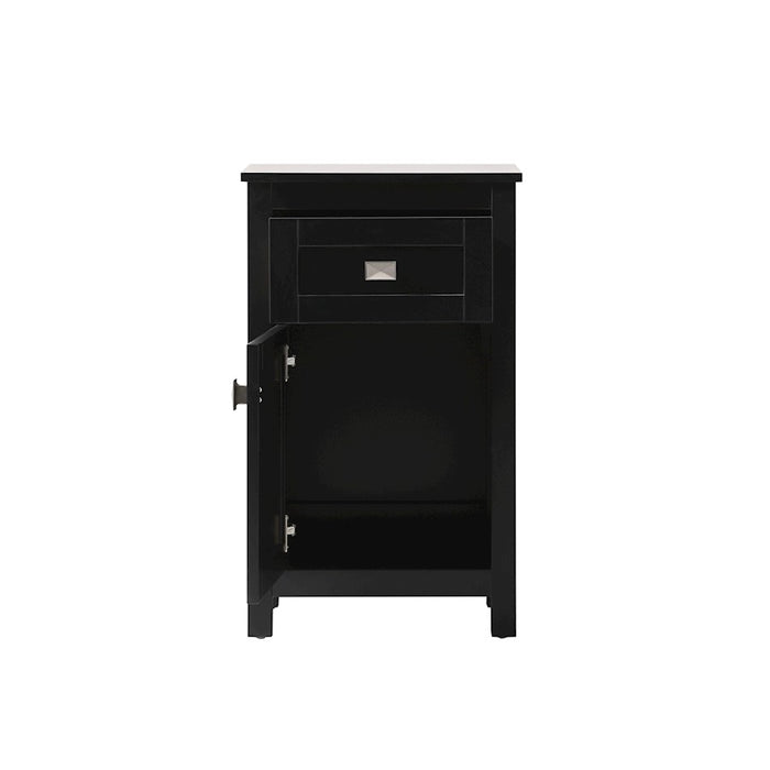 Elegant Lighting Adian 18" Bathroom Storage Cabinet, Black