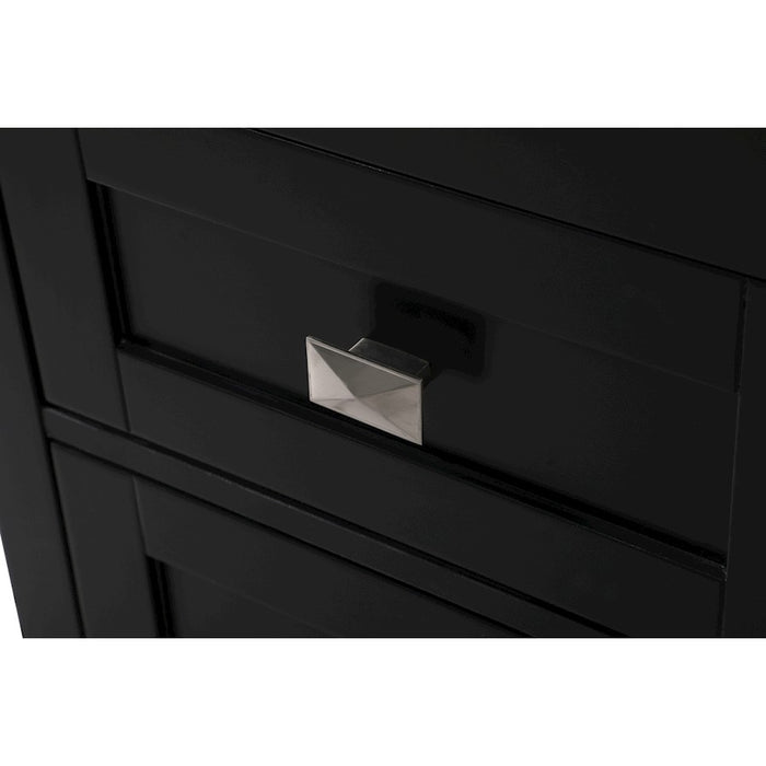 Elegant Lighting Adian 18" Bathroom Storage Cabinet, Black