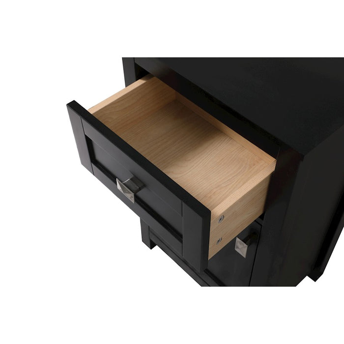 Elegant Lighting Adian 18" Bathroom Storage Cabinet, Black