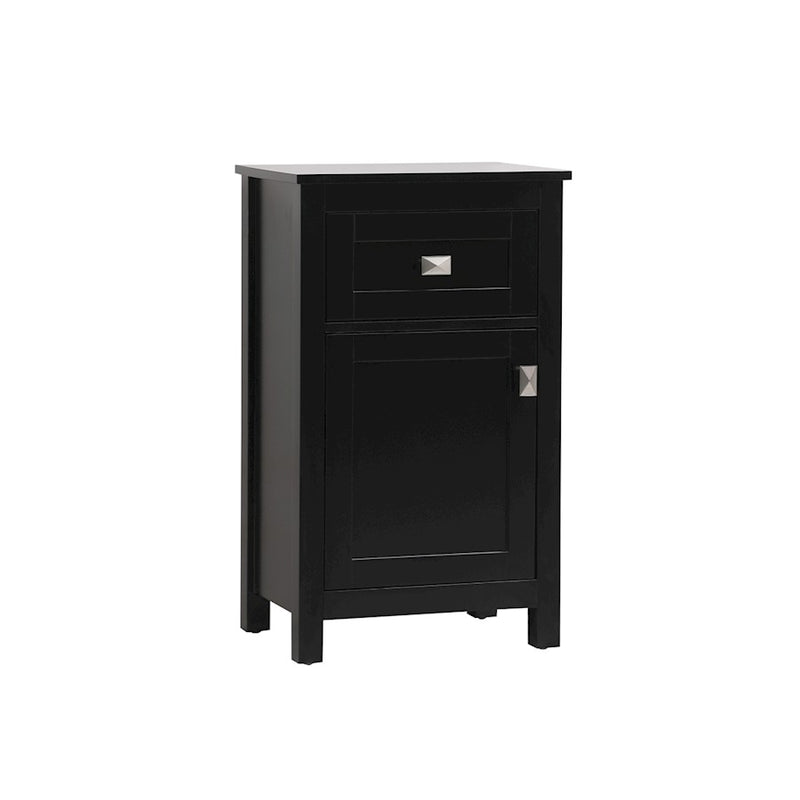 Elegant Lighting Adian 18" Bathroom Storage Cabinet, Black