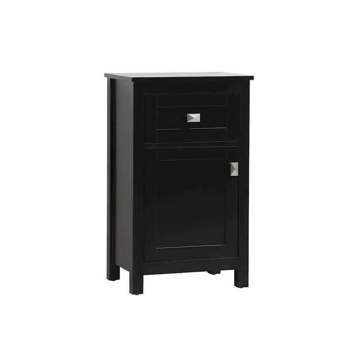 Elegant Lighting Adian 18" Bathroom Storage Cabinet, Black