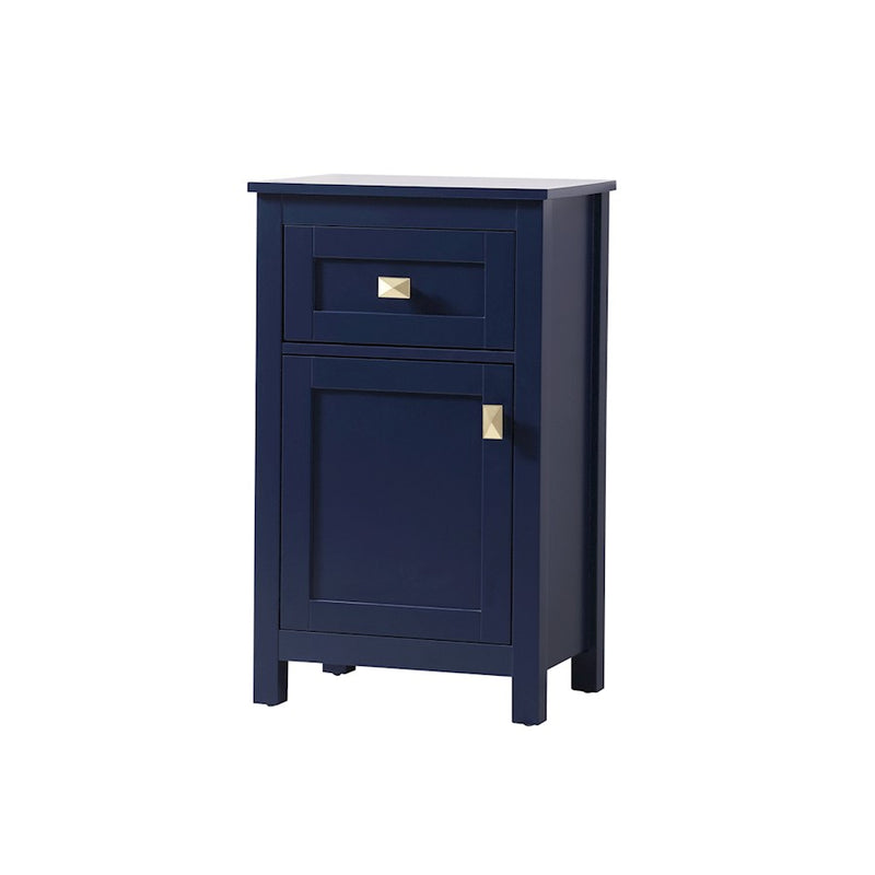 Elegant Lighting Adian 18" Bathroom Storage Cabinet, Blue
