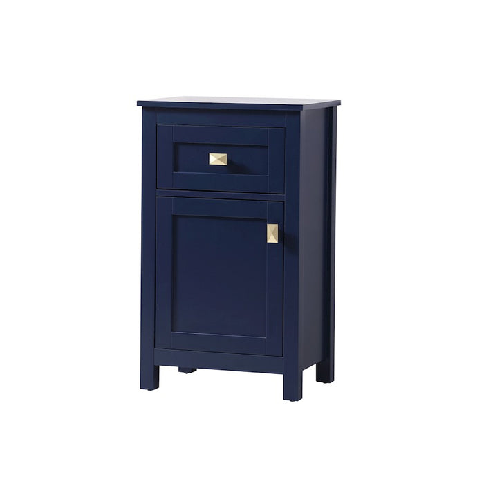 Elegant Lighting Adian 18" Bathroom Storage Cabinet, Blue