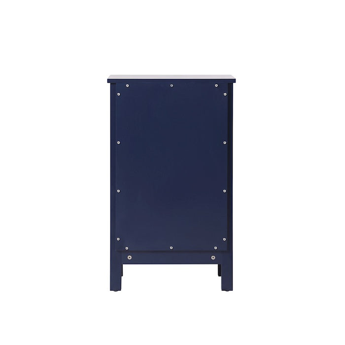 Elegant Lighting Adian 18" Bathroom Storage Cabinet, Blue