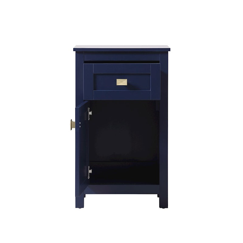 Elegant Lighting Adian 18" Bathroom Storage Cabinet, Blue