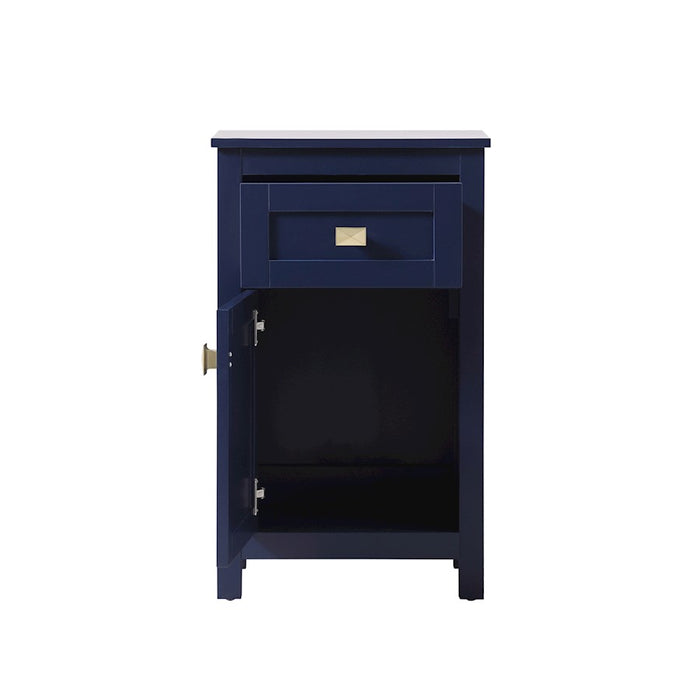 Elegant Lighting Adian 18" Bathroom Storage Cabinet, Blue