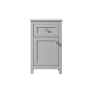 Elegant Lighting Adian 18" Bathroom Storage Cabinet, Grey - SC011830GR