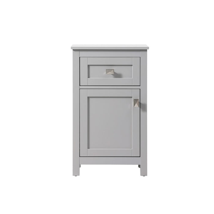 Elegant Lighting Adian 18" Bathroom Storage Cabinet, Grey - SC011830GR