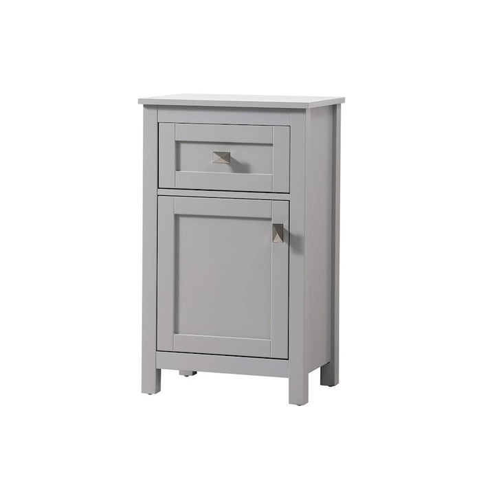 Elegant Lighting Adian 18" Bathroom Storage Cabinet, Grey