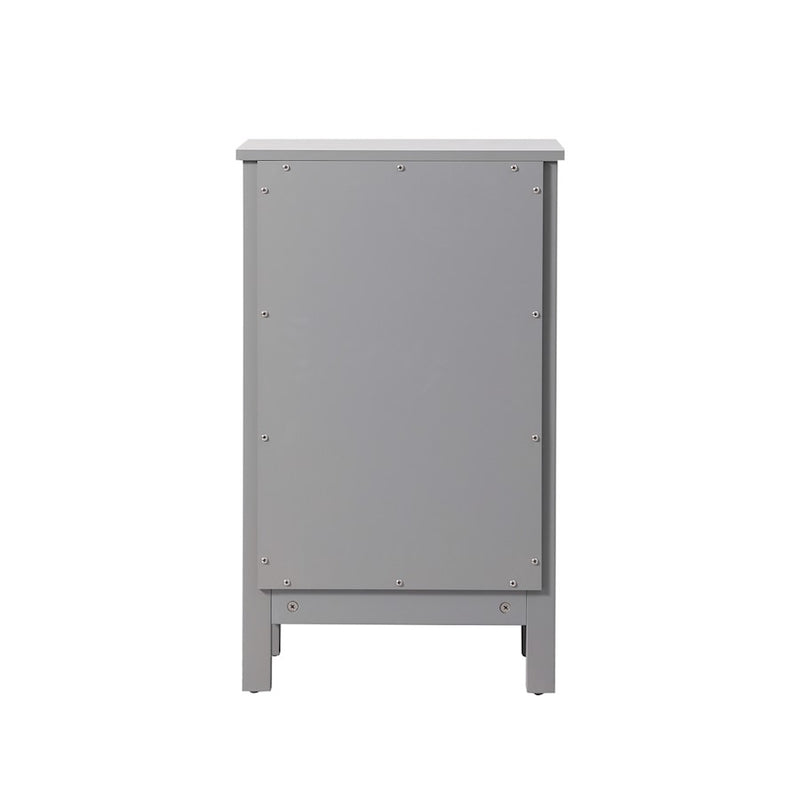 Elegant Lighting Adian 18" Bathroom Storage Cabinet, Grey