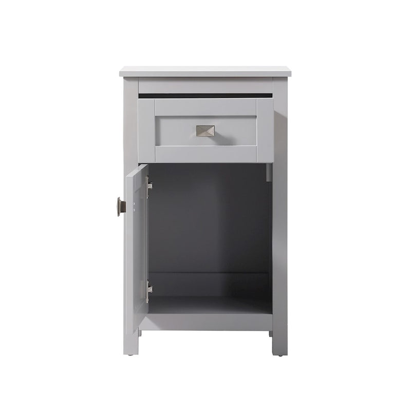 Elegant Lighting Adian 18" Bathroom Storage Cabinet, Grey