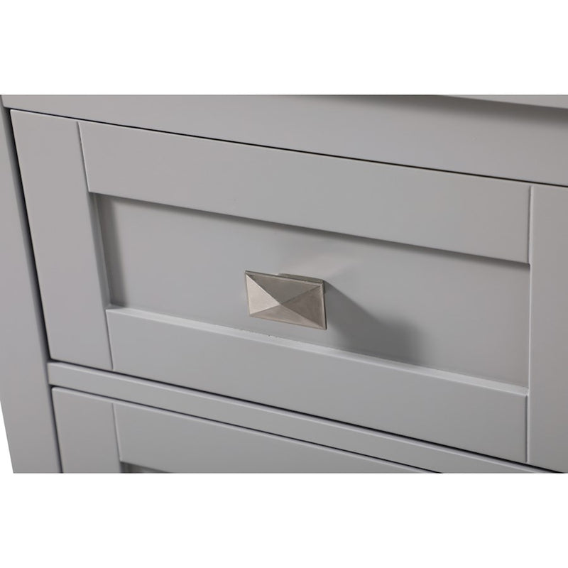 Elegant Lighting Adian 18" Bathroom Storage Cabinet, Grey