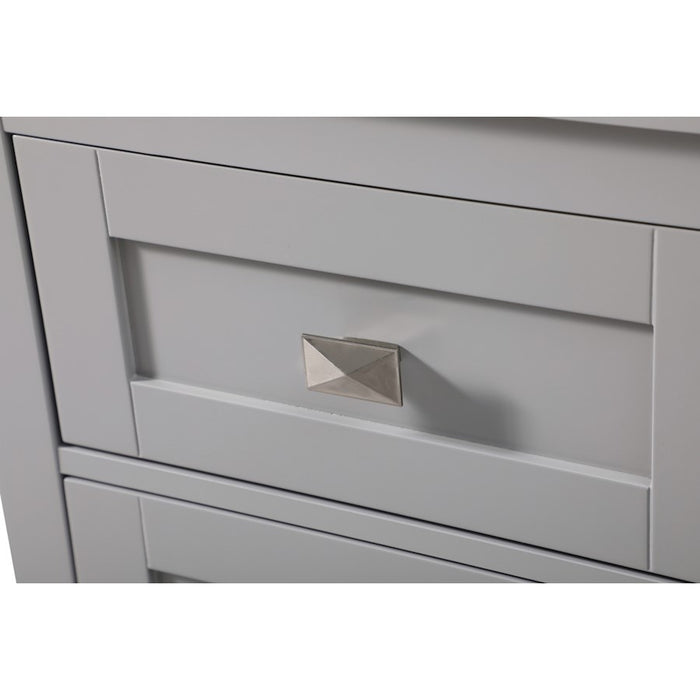 Elegant Lighting Adian 18" Bathroom Storage Cabinet, Grey