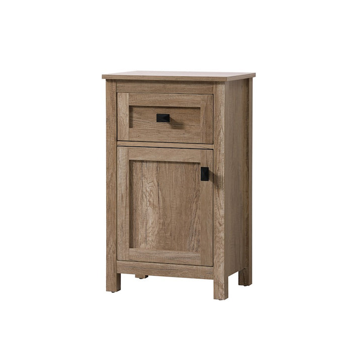 Elegant Lighting Adian 18" Bathroom Storage Cabinet, Natural Oak