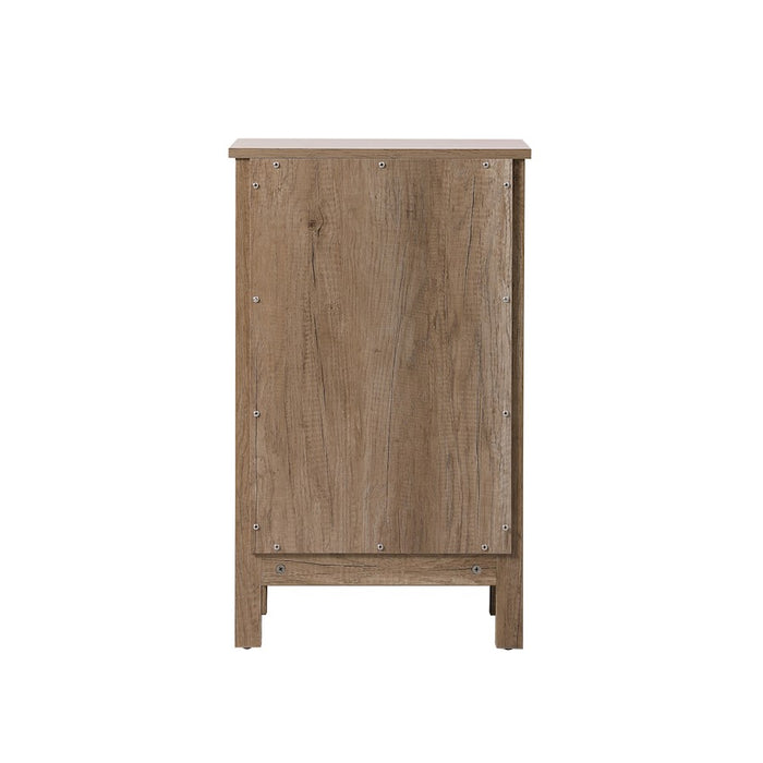 Elegant Lighting Adian 18" Bathroom Storage Cabinet, Natural Oak