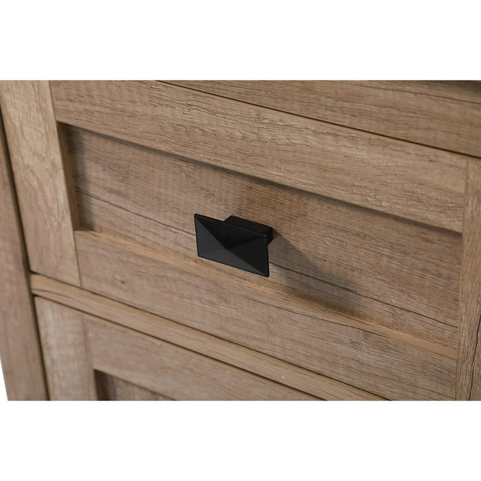 Elegant Lighting Adian 18" Bathroom Storage Cabinet, Natural Oak