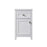 Elegant Lighting Adian 18" Bathroom Storage Cabinet, White - SC011830WH