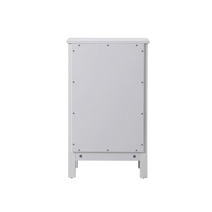 Elegant Lighting Adian 18" Bathroom Storage Cabinet, White