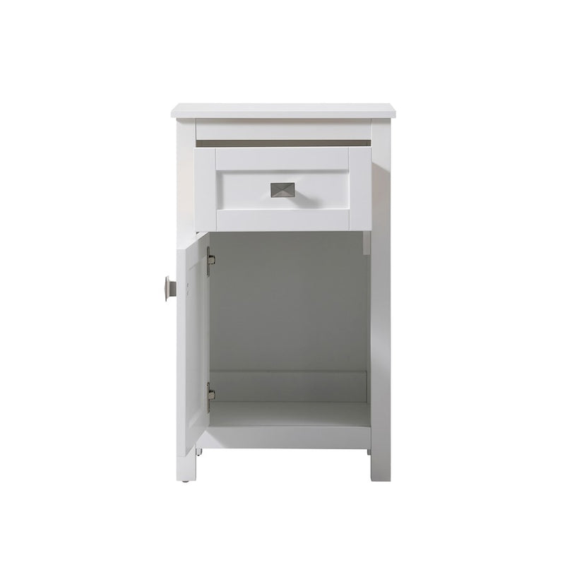 Elegant Lighting Adian 18" Bathroom Storage Cabinet, White
