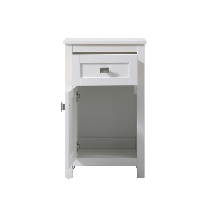 Elegant Lighting Adian 18" Bathroom Storage Cabinet, White