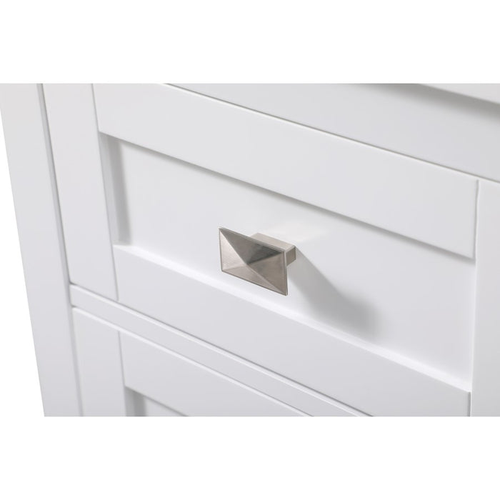Elegant Lighting Adian 18" Bathroom Storage Cabinet, White