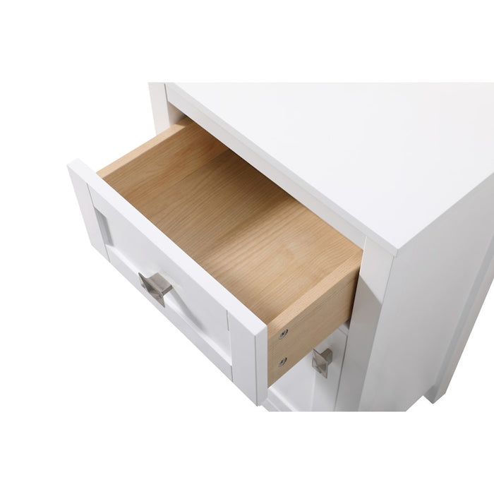 Elegant Lighting Adian 18" Bathroom Storage Cabinet, White