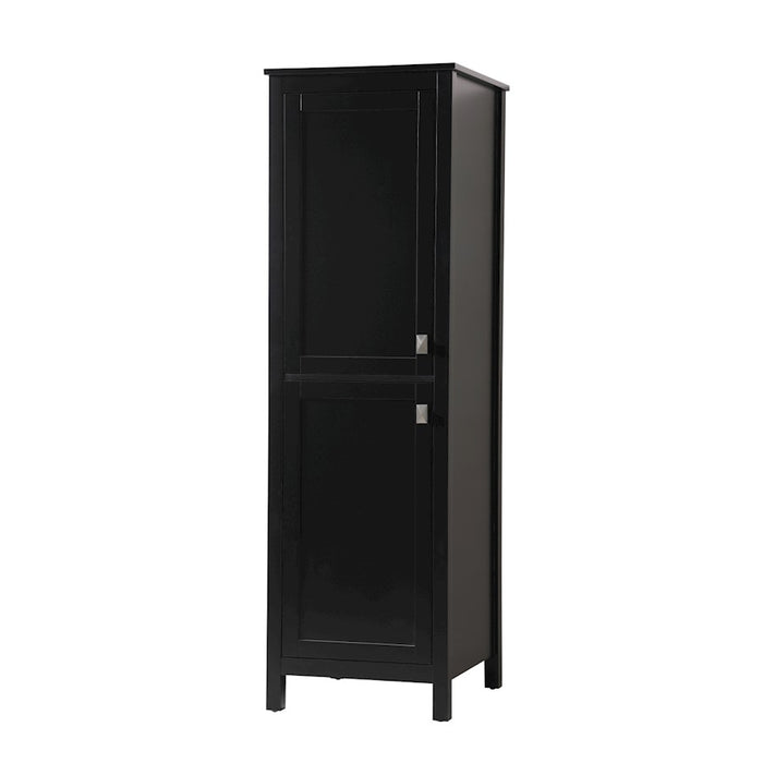 Elegant Lighting Adian 20" Bathroom Storage Cabinet, Black