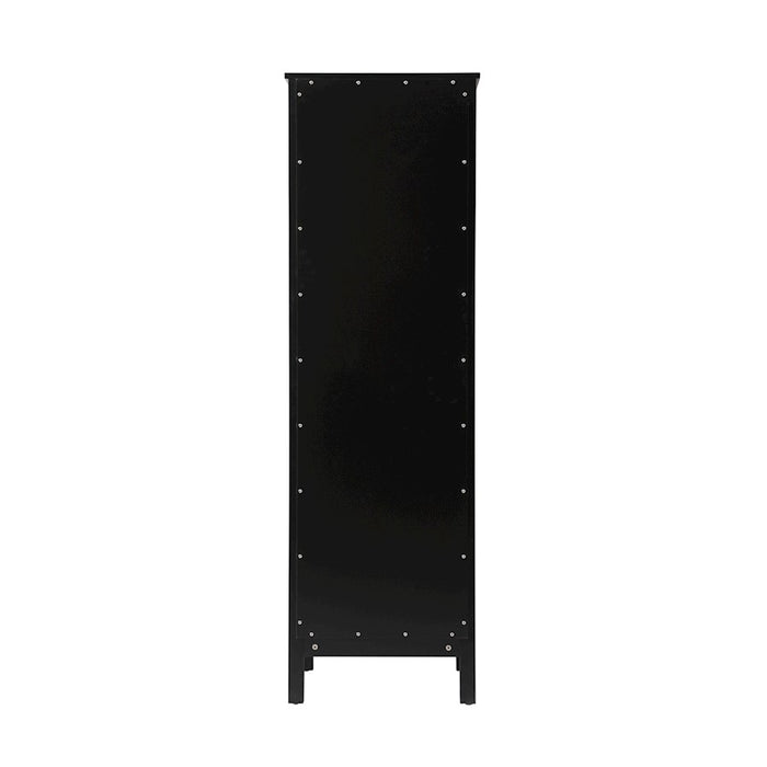 Elegant Lighting Adian 20" Bathroom Storage Cabinet, Black
