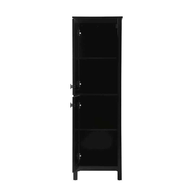 Elegant Lighting Adian 20" Bathroom Storage Cabinet, Black
