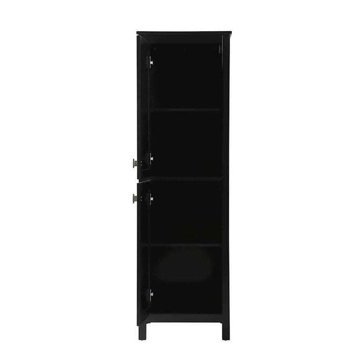 Elegant Lighting Adian 20" Bathroom Storage Cabinet, Black