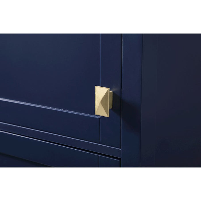 Elegant Lighting Adian 20" Bathroom Storage Cabinet, Blue
