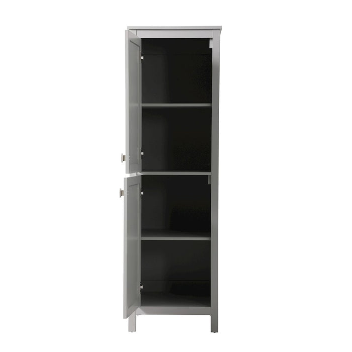 Elegant Lighting Adian 20" Bathroom Storage Cabinet, Grey