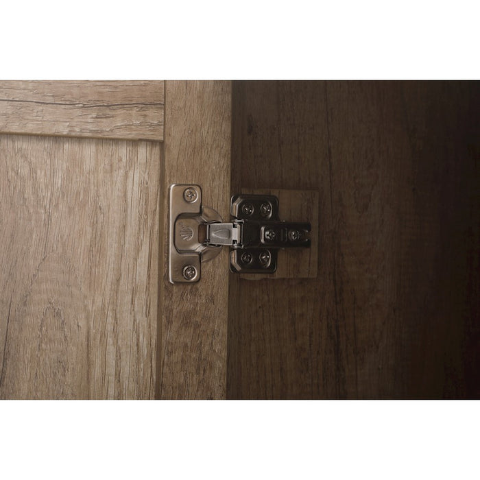 Elegant Lighting Adian 20" Bathroom Storage Cabinet, Natural Oak