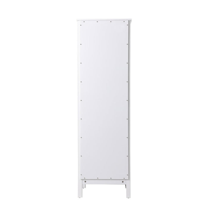 Elegant Lighting Adian 20" Bathroom Storage Cabinet, White