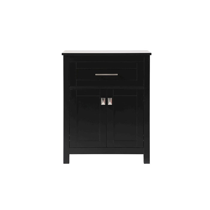 Elegant Lighting Adian 24" Bathroom Storage Cabinet, Black - SC012430BK