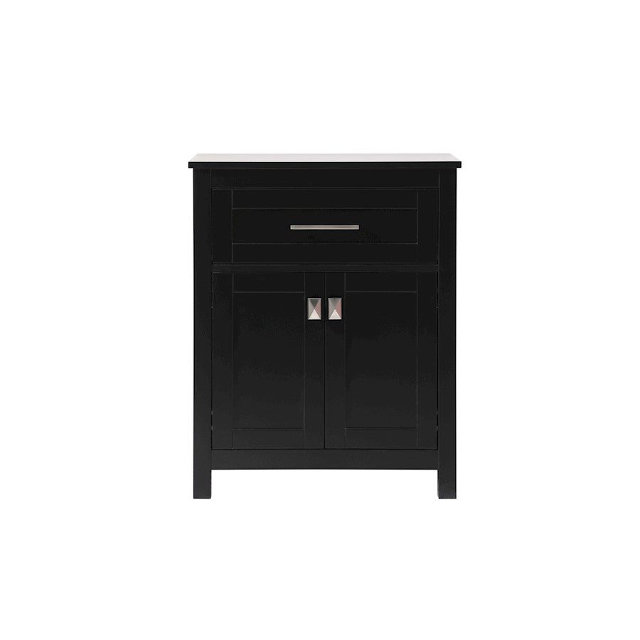 Elegant Lighting Adian 24" Bathroom Storage Cabinet, Black - SC012430BK