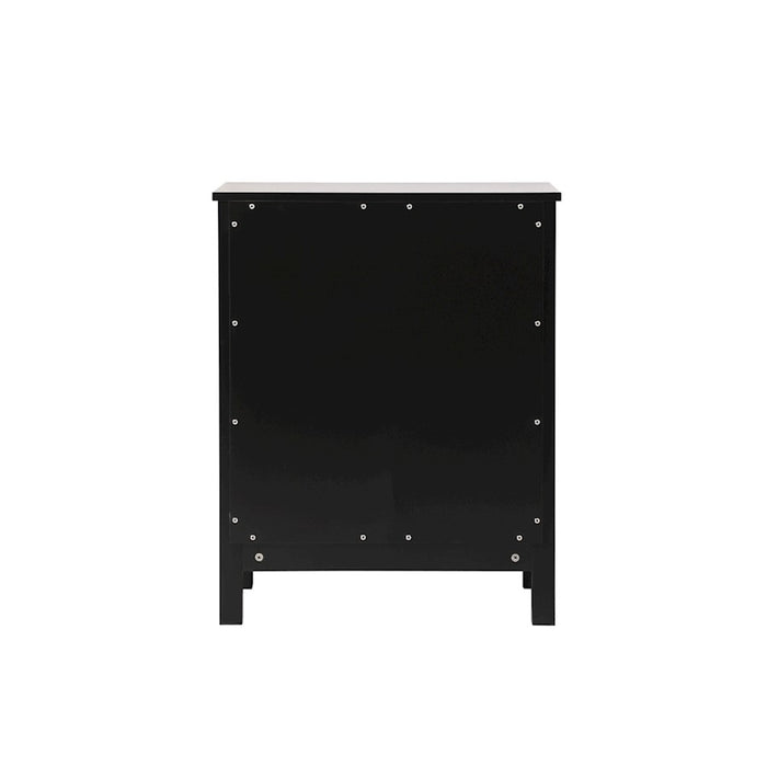 Elegant Lighting Adian 24" Bathroom Storage Cabinet, Black