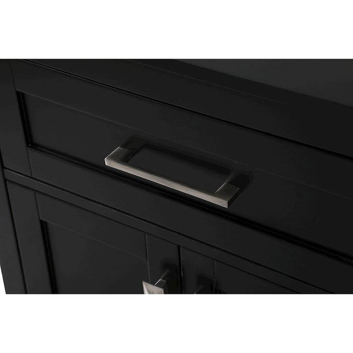 Elegant Lighting Adian 24" Bathroom Storage Cabinet, Black