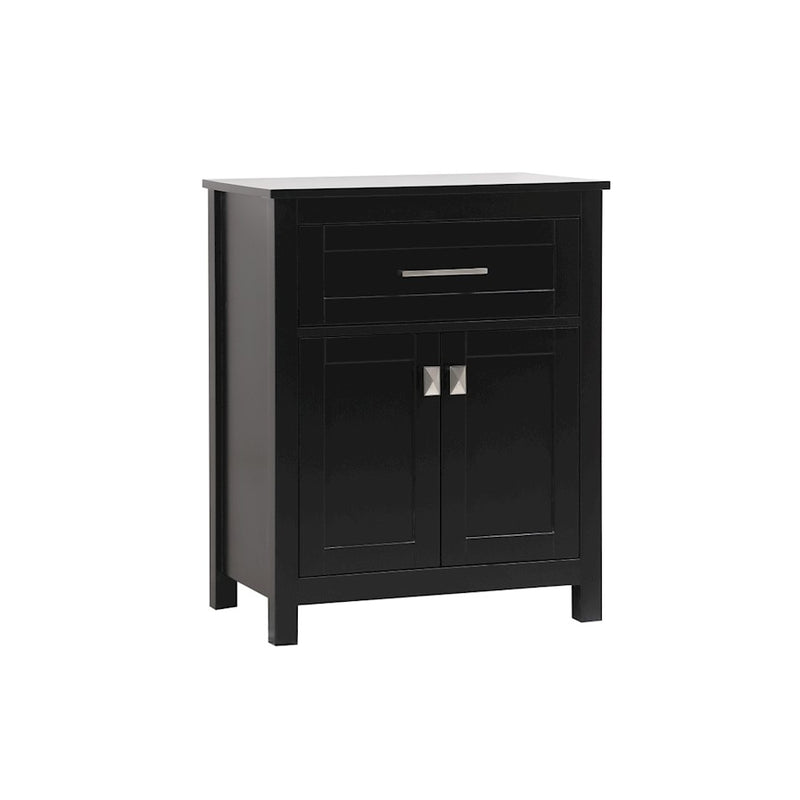 Elegant Lighting Adian 24" Bathroom Storage Cabinet, Black