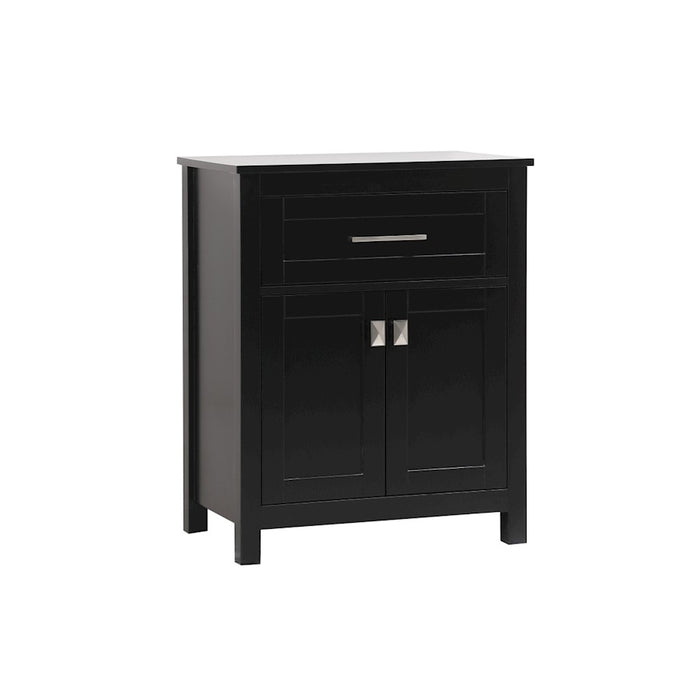 Elegant Lighting Adian 24" Bathroom Storage Cabinet, Black